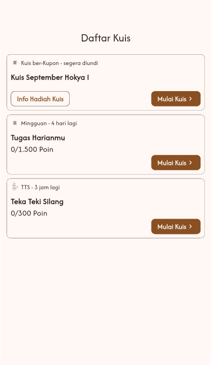 Layar Pertanyaan Kuis